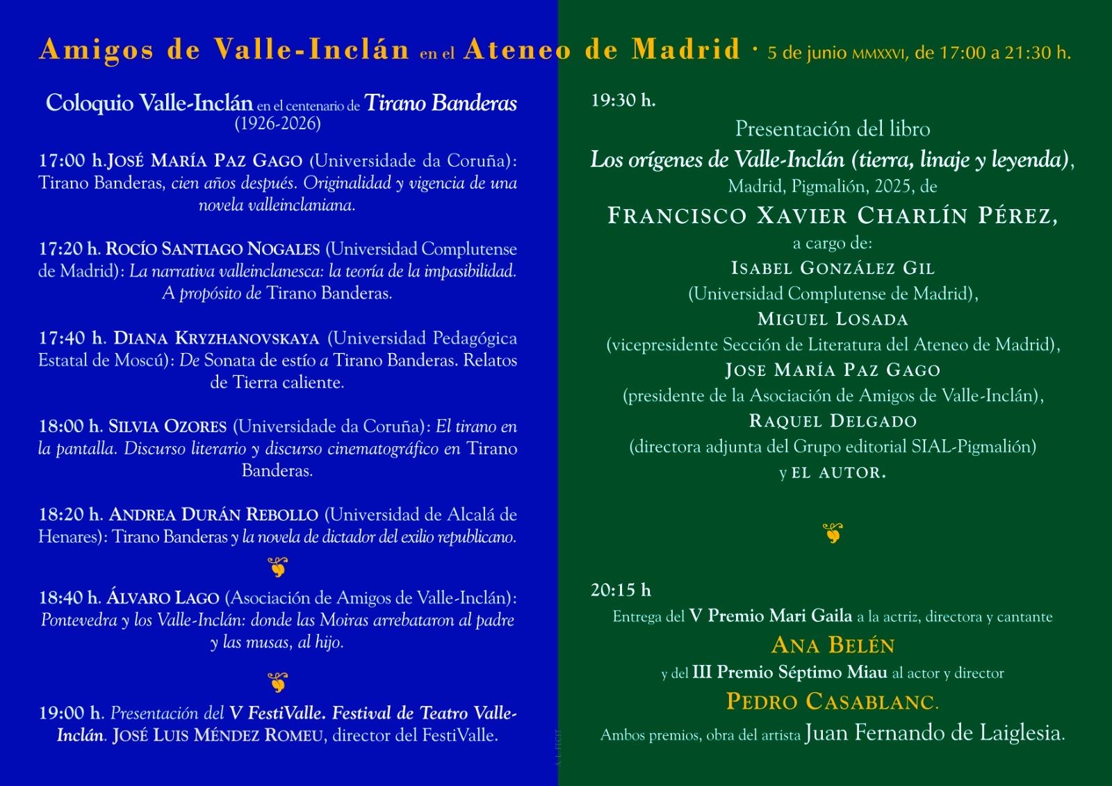Nosotros Amigos de Valle-Inclán